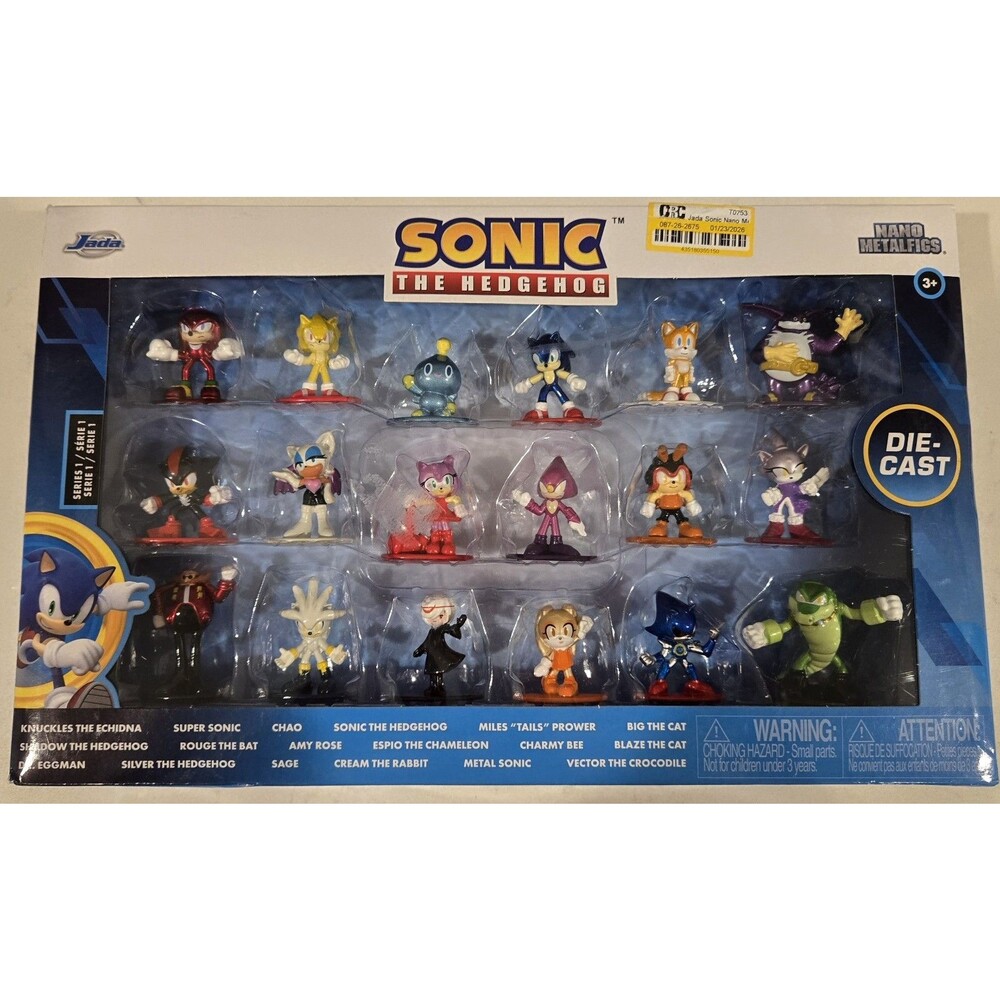 Jada Toys Sonic the Hedgehog Nano Metalfigs Series 1 Diecast Figures 20-Pack